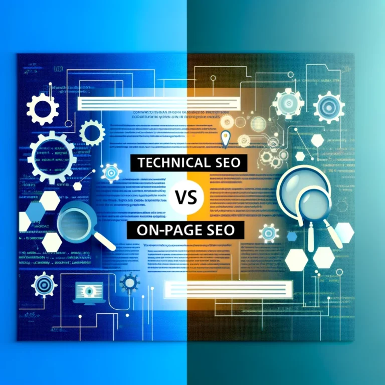 comparison between Technical SEO and On-Page SEO